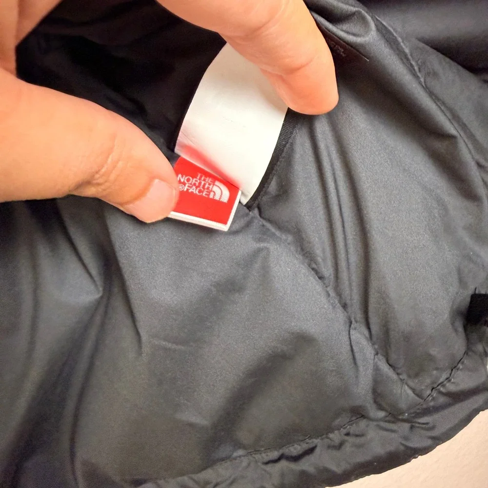 Vtg The North Face Puffer Vest Mens L Black Technical 550 Down Horse‎ Show Logo